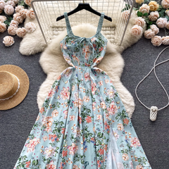 women's summer vintage floral dress