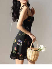 floral short dress