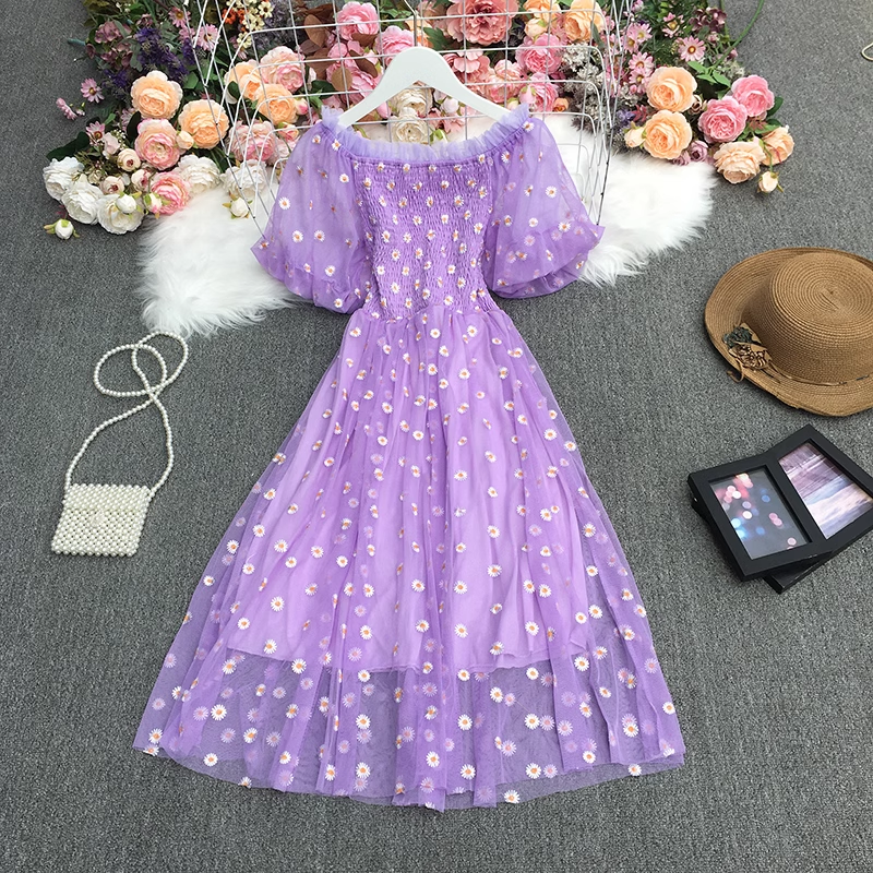 women's summer daisy dress