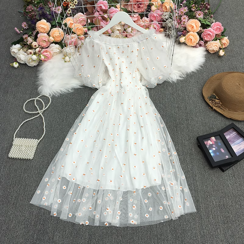 women's summer daisy dress