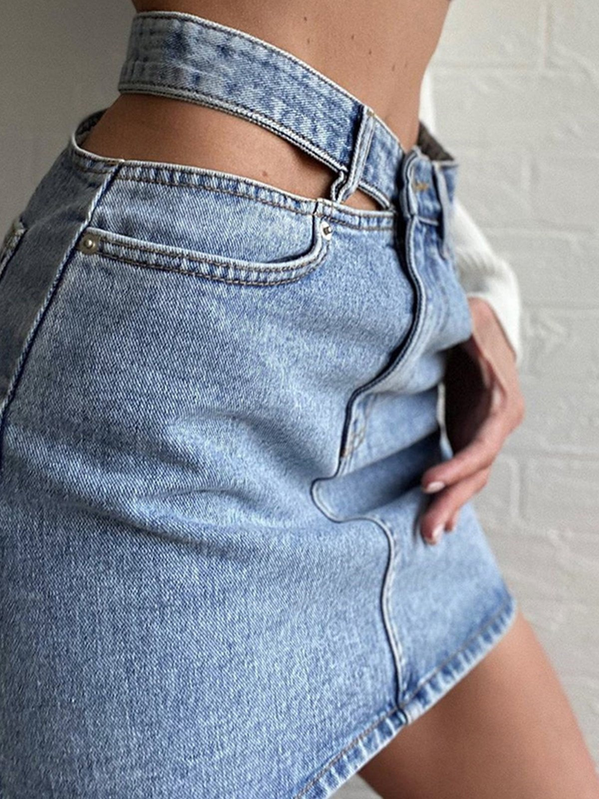 Jasmine Mini Denim Skirt