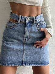 Jasmine Mini Denim Skirt