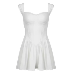 White A-line Dress