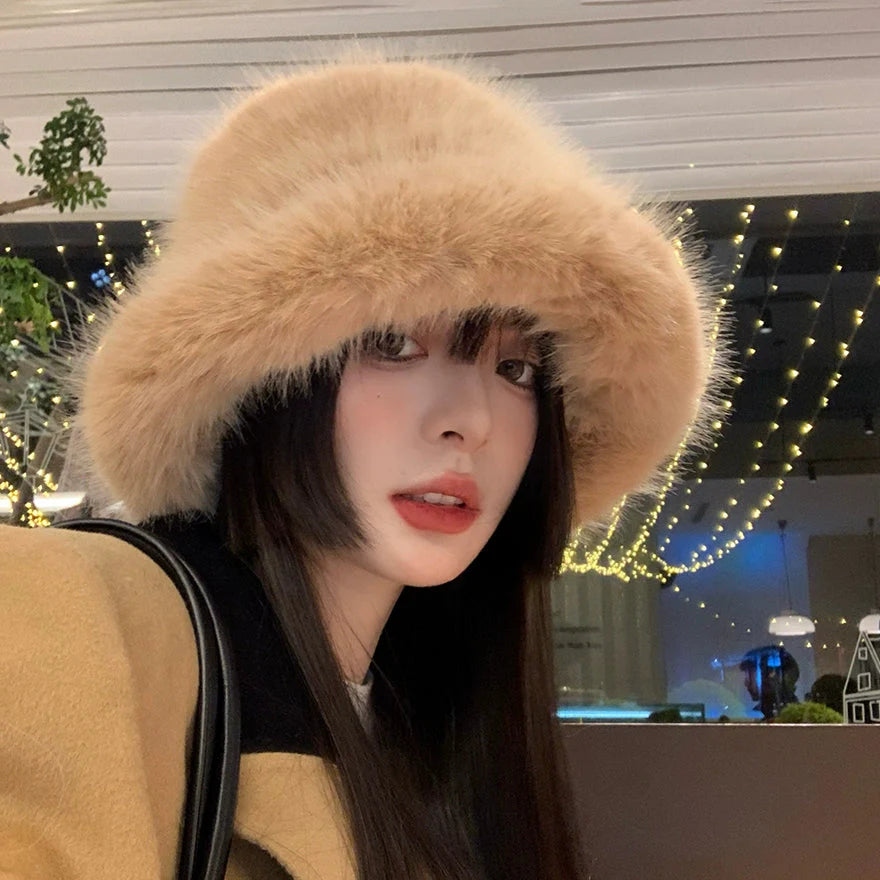 Kaari Faux Fur Bucket Hat