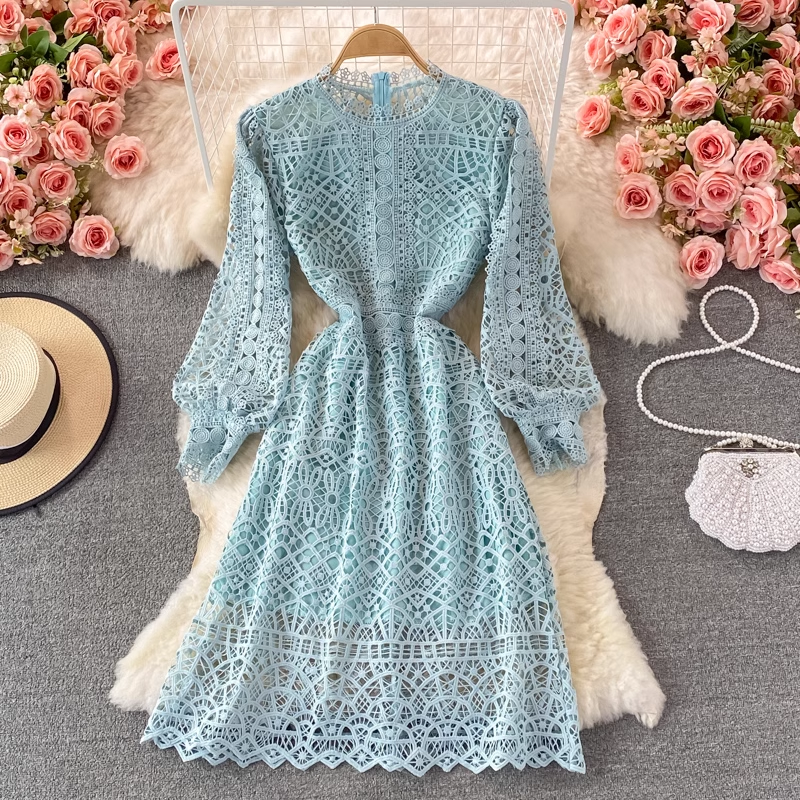 Cutout Lace Dress ,