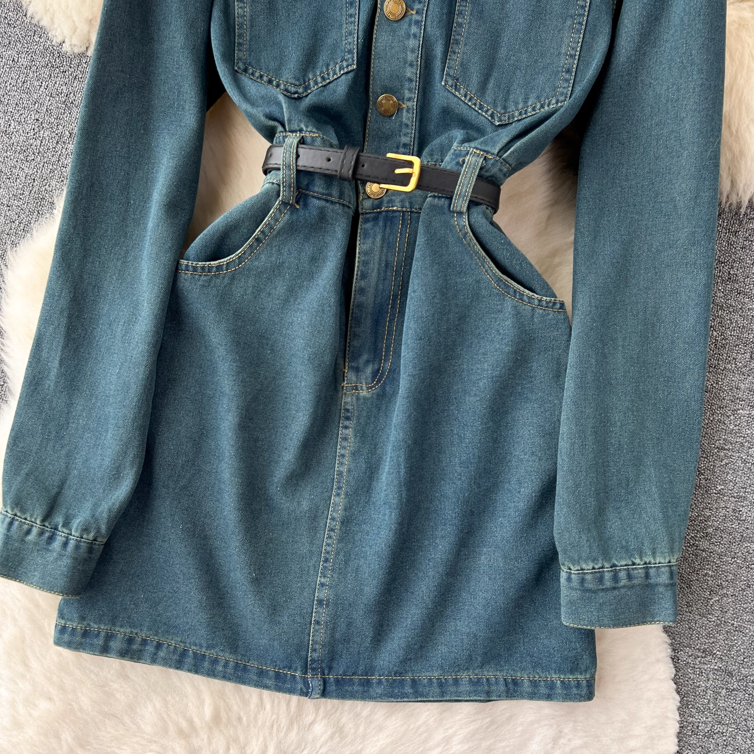 women's autumn denim dress