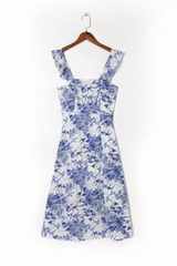 French floral holiday dress