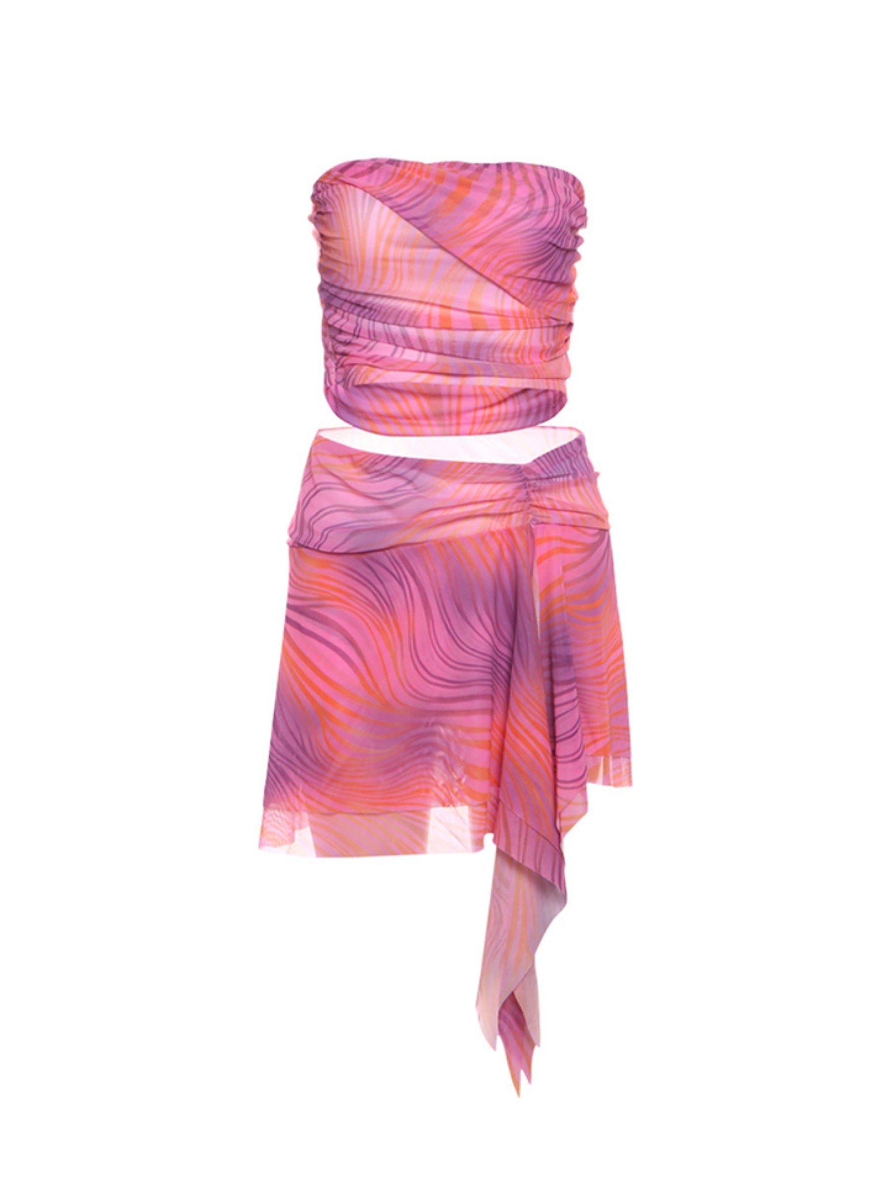 Kavya Tie-Dye Skirt Set