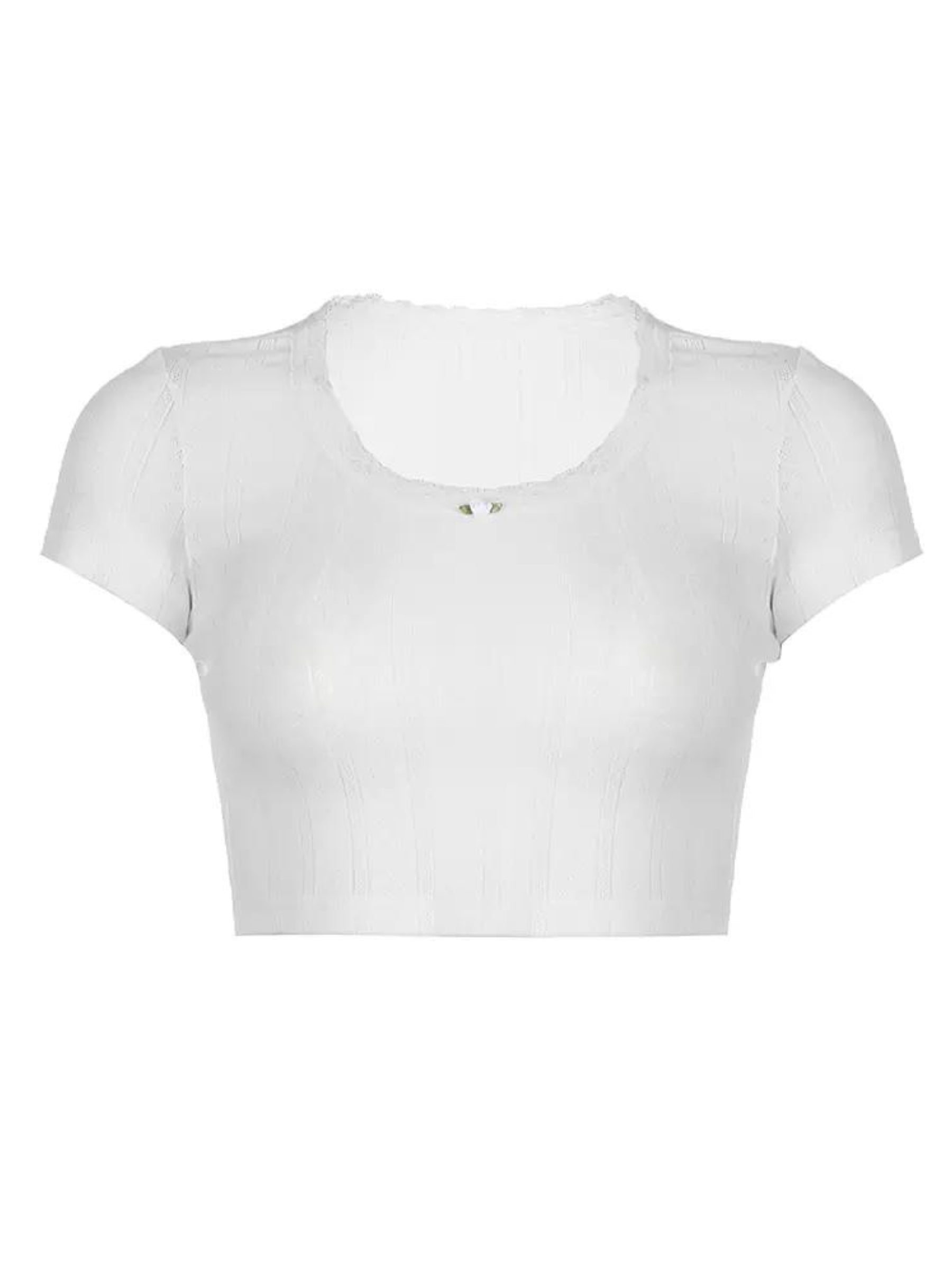 Emily Short Sleeve Crop Top