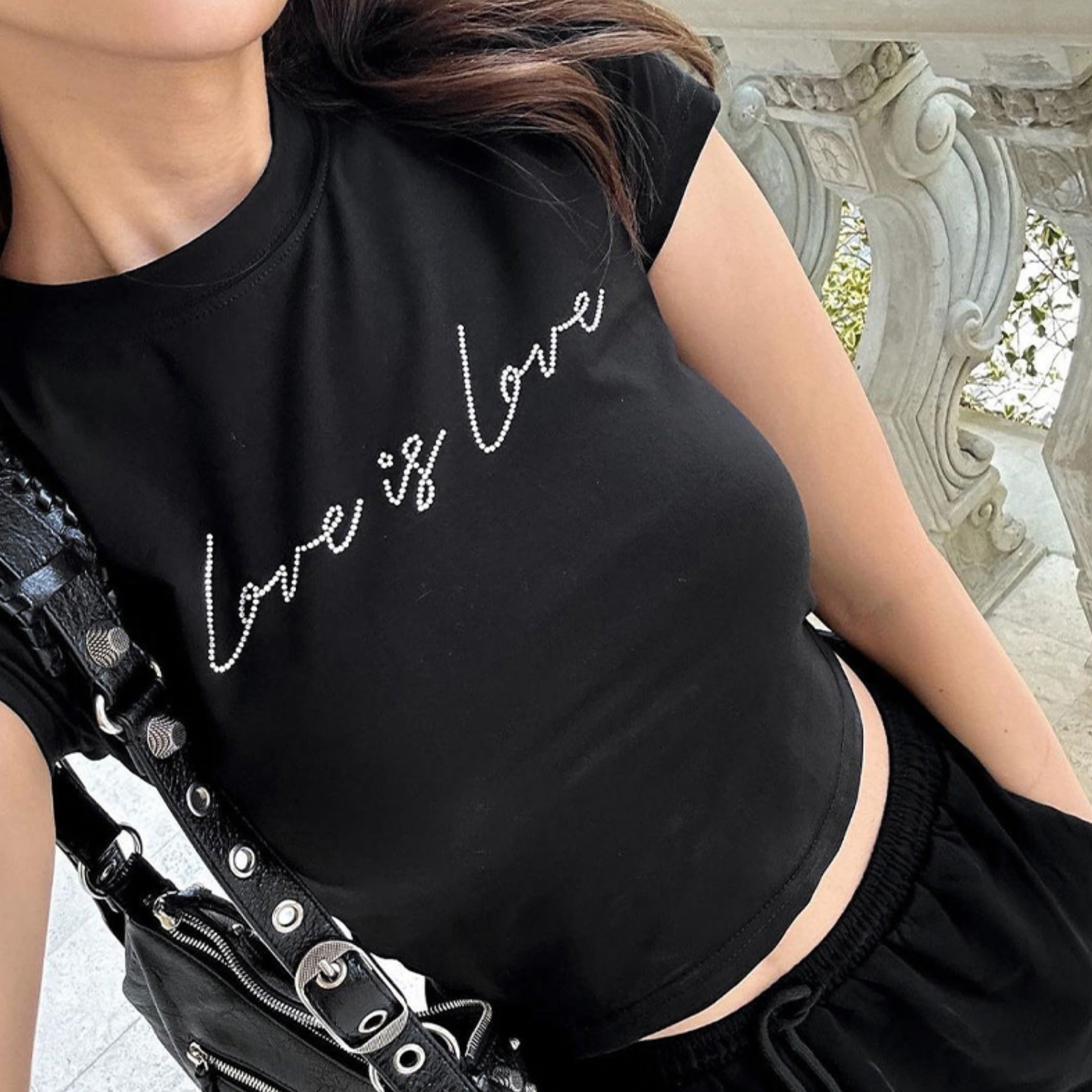 Love is Love Letter Print T-Shirt