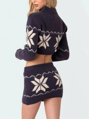 Mavis Knitted Skirt Set