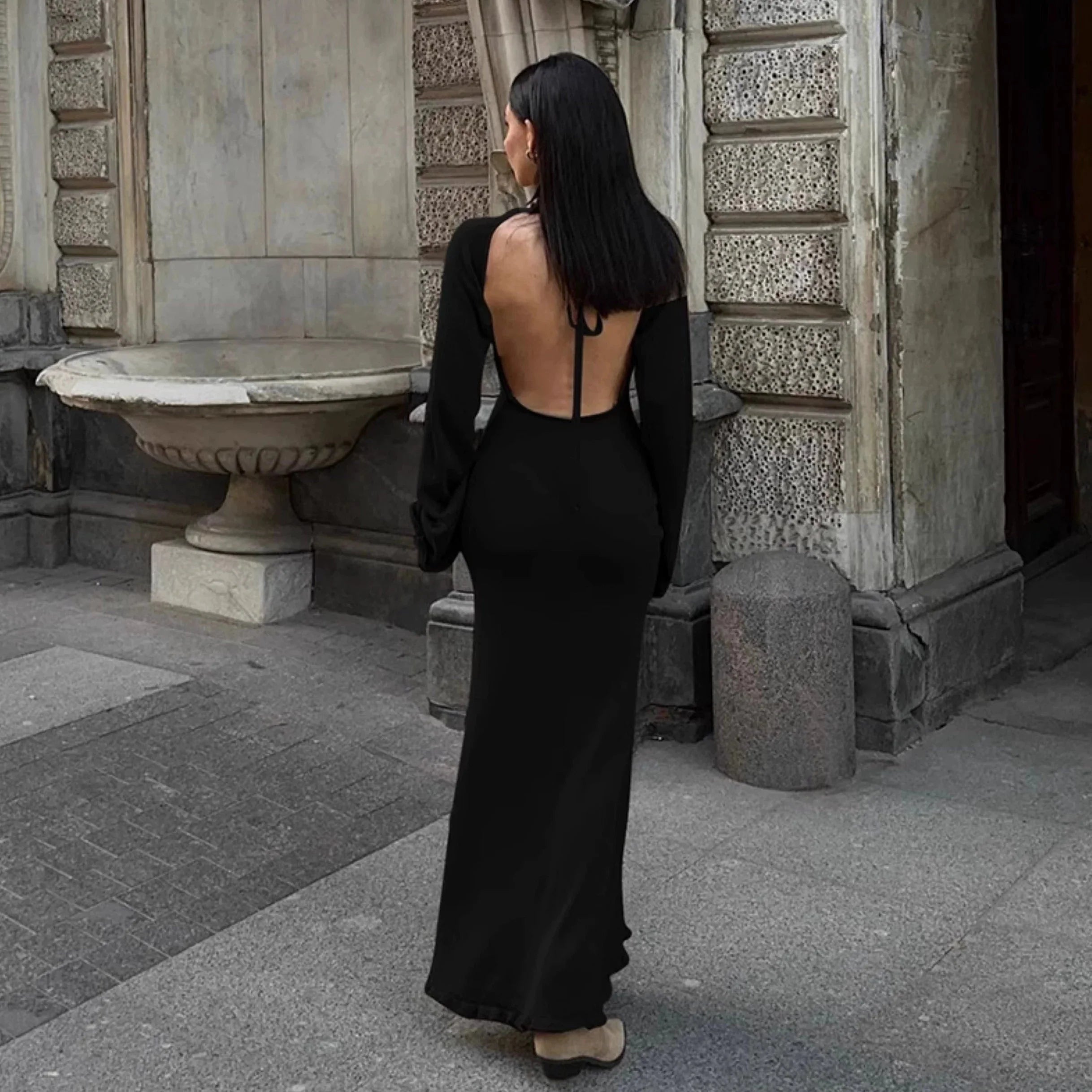 Melinda Backless Maxi Dress