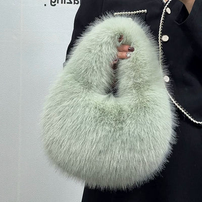 Myleah Faux Fur Handbag