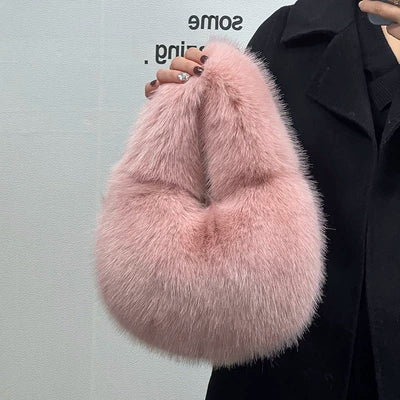 Myleah Faux Fur Handbag