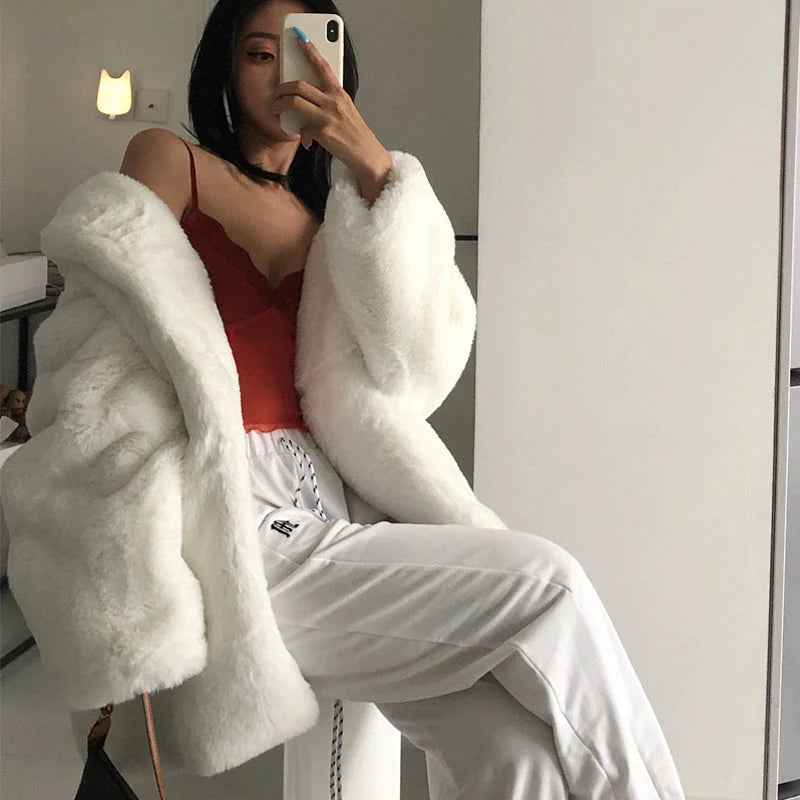 Navie Super Thick Fur Coat