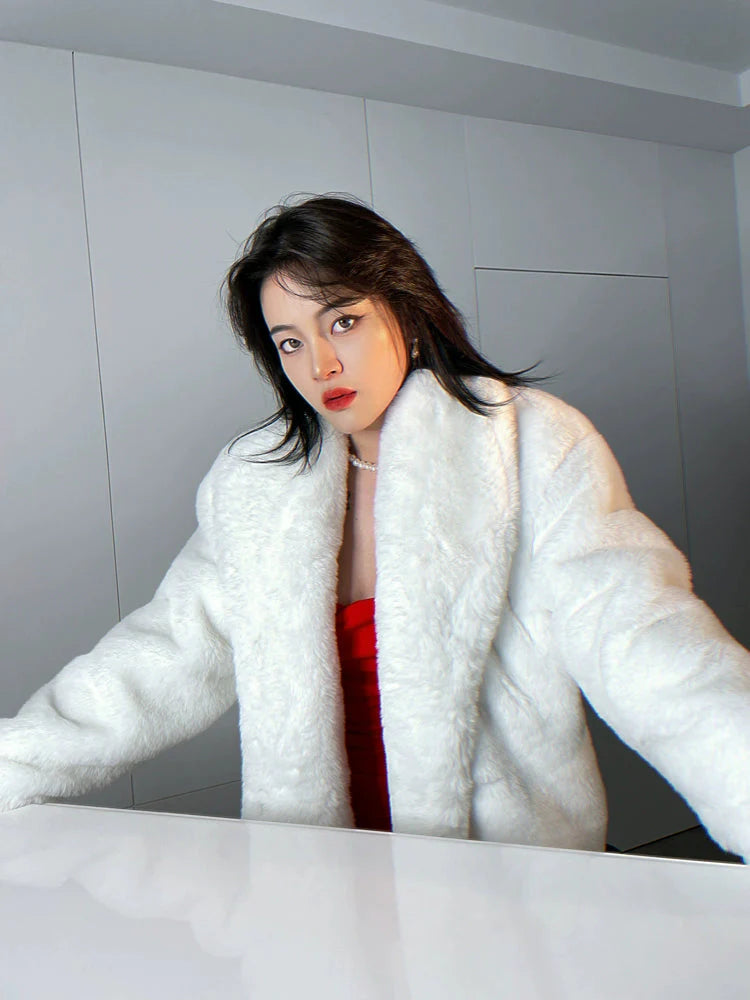 Navie Super Thick Fur Coat