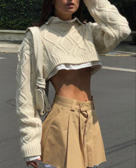 Nevio Knitted Crop Sweater