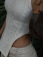 Nil Asymmetric Knit Top