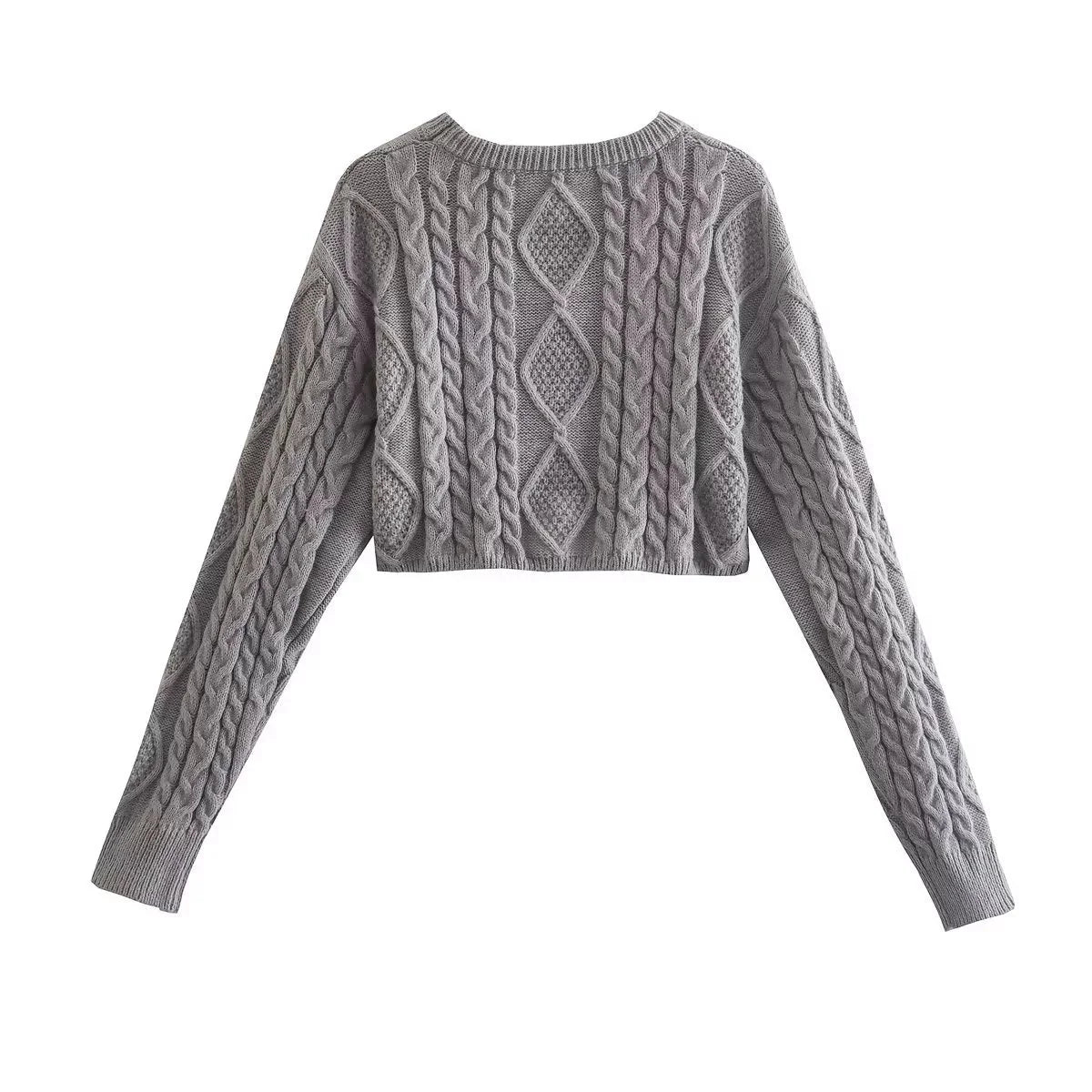 Nisan Knitted Crop Sweater