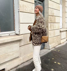 Abigail Leopard Bouclé Jacket