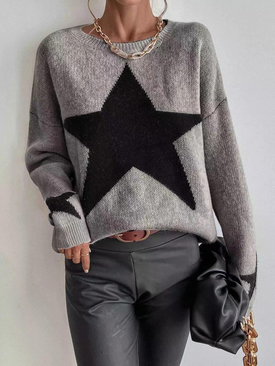 Big Stars pullover crew neck sweater