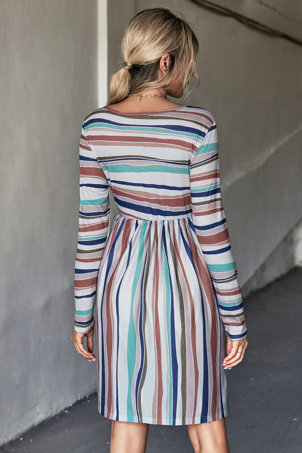 In My Thoughts Striped Dress