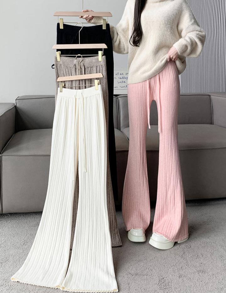 Miral Ribbed Knit Flare Pants