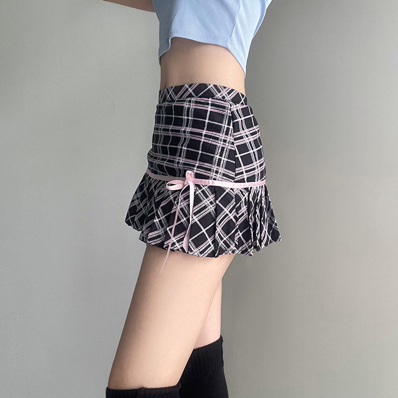 Deliah Peliated Mini Skirt