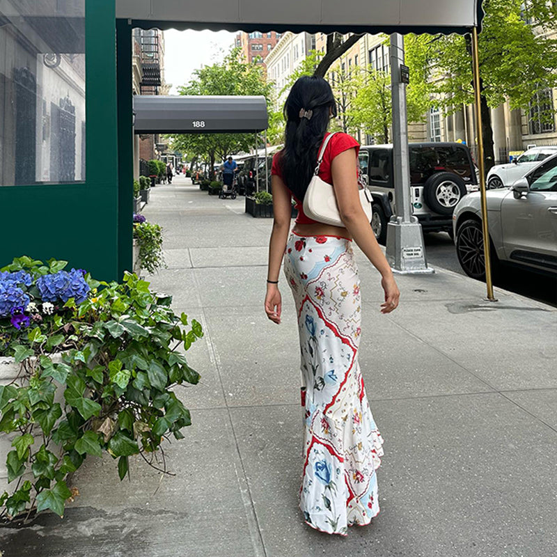 Aster Floral Maxi Skirt