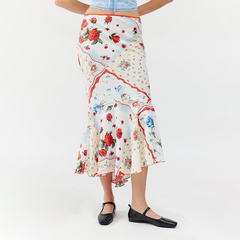 Aster Floral Maxi Skirt