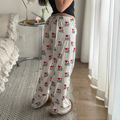 Reed Letter Print  Lounge Pants