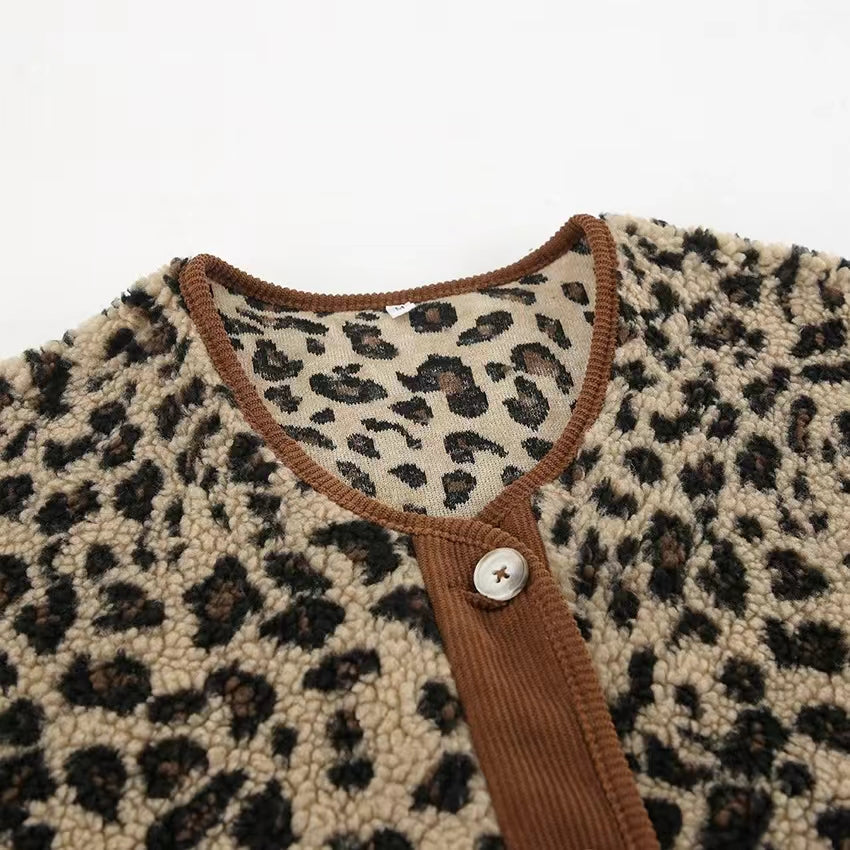 Abigail Leopard Bouclé Jacket