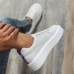 It's Time White Canvas Sneakers