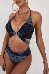 Black Cashews Bikini Set