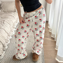 Reed Letter Print  Lounge Pants