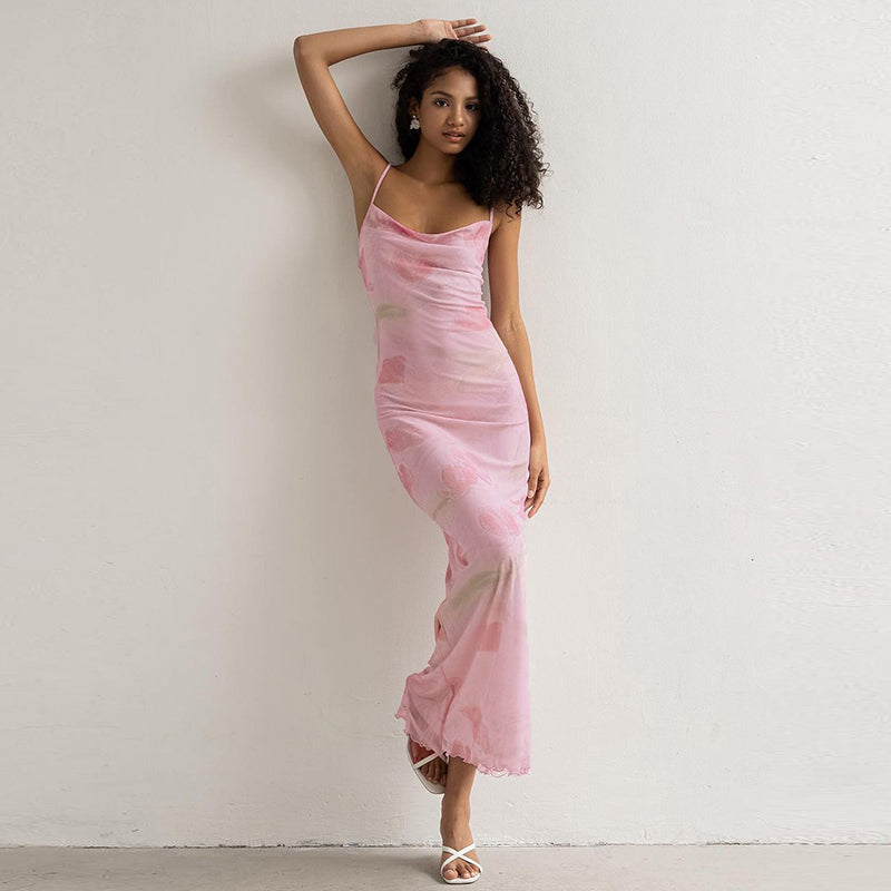 Lennix Mesh Maxi Dress