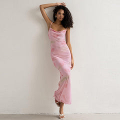 Lennix Mesh Maxi Dress