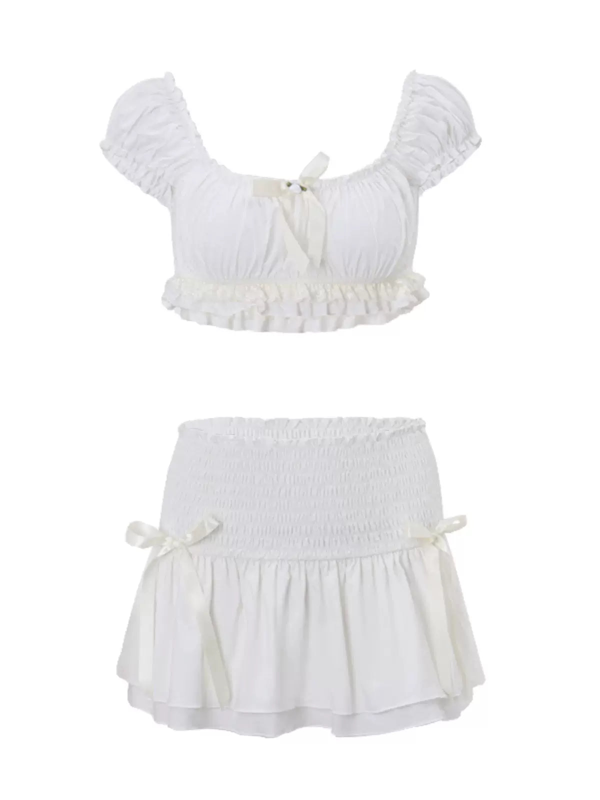 Cassia Ruffle Mini Skirt Set