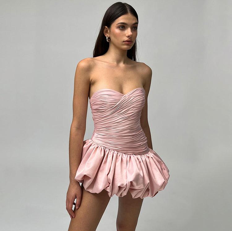 Viola Balloon Skirt Mini Dress