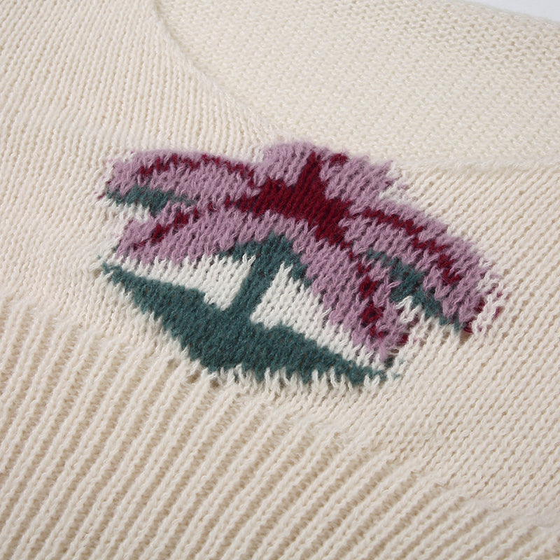 Tara Palm Knit Sweater