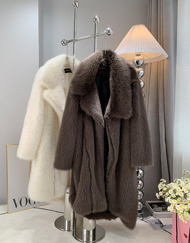 Sierra Longline Faux Fur Coat