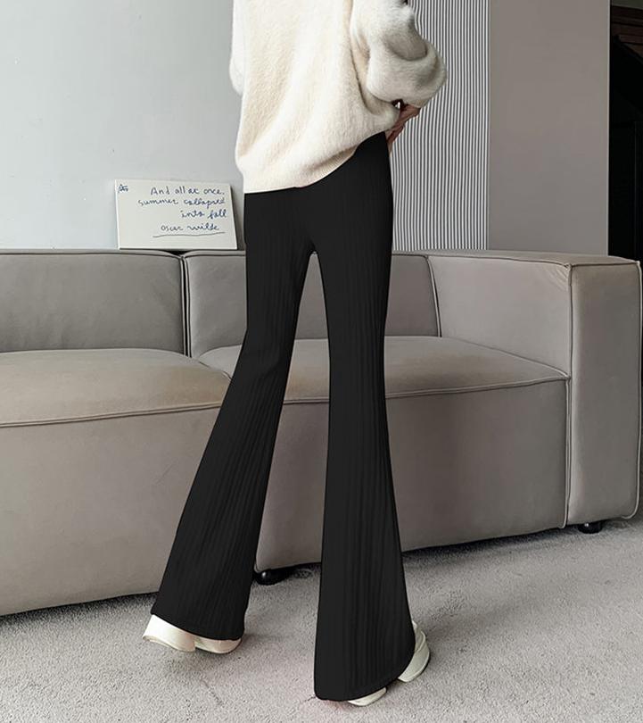 Miral Ribbed Knit Flare Pants