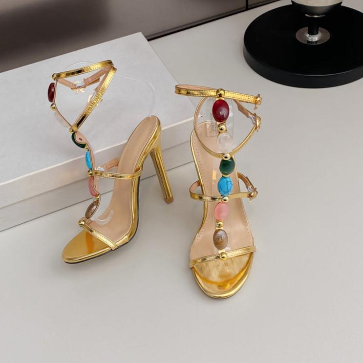 Nitara Gemstone Strappy Heels