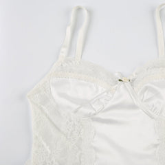 Darcie Lace Satin Top