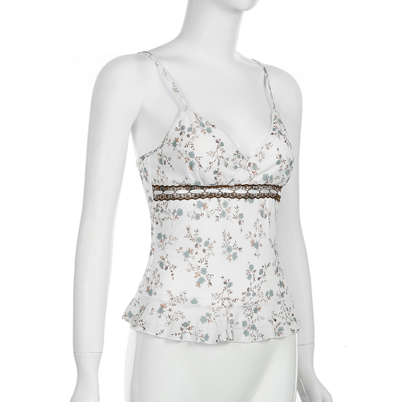 Aylin Mesh Floral Top