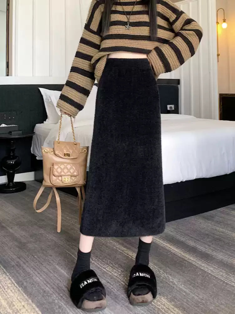 Abby Cozy Midi Skirt