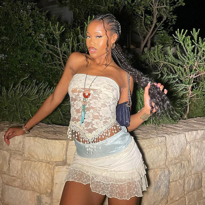 Koralee Lace Strapless Top