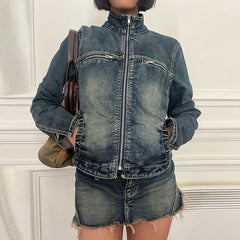 Kapri Denim Jacket & Mini Skirt