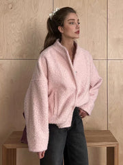 Nathaly Soft Pink Bouclé Jacket