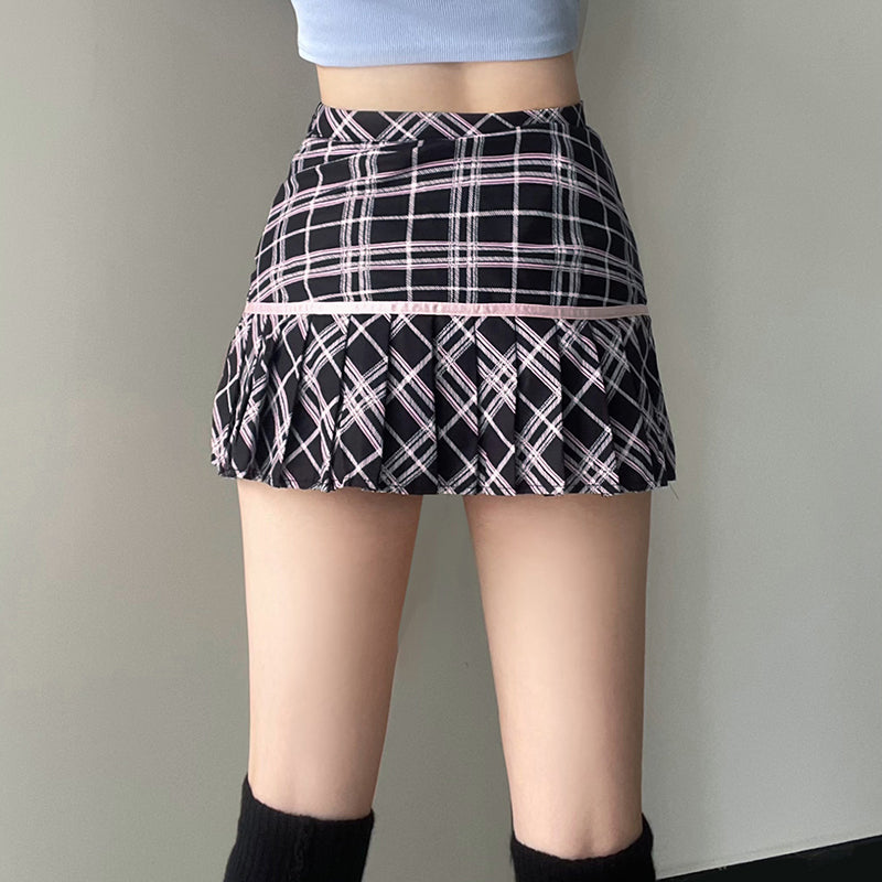 Deliah Peliated Mini Skirt